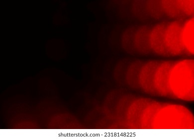 Red and black abstract up close blurred dots lightburst frame