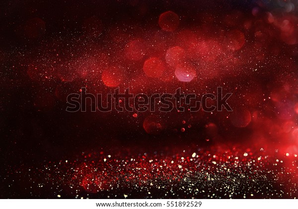 Red Black Glitter Vintage Lights Background Stock Photo (Edit Now ...