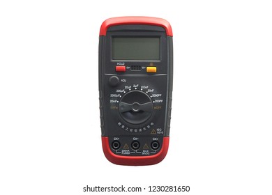 Red Black Multimeter On White Background Stock Photo 1230281650 ...