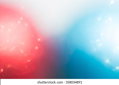 Red And Blue Background, Abstract Bokeh Light Celebration Blur Background