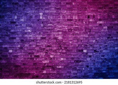 Red Blue Background Brick Wall Horizontal Stock Photo 2181312695 ...