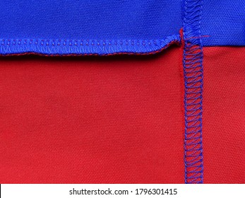 Red And Blue Fabric Cloth Texture