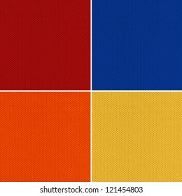 Red, Blue, Orange And Yellow Sport Jersey Mesh Textile