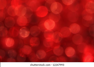 Red Bokeh Of Lights