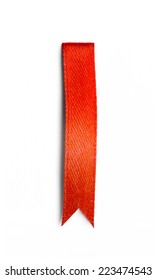 Red Bookmark Isolated On White Background 