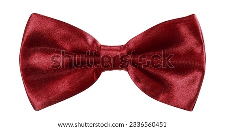 Red bowtie, isolated on white background