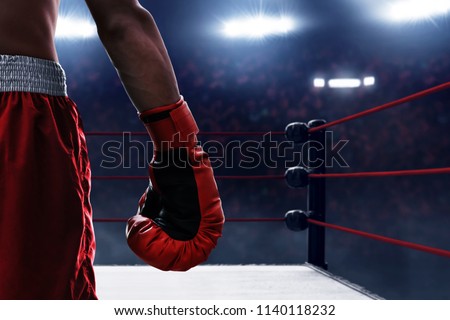 Red boxing glove