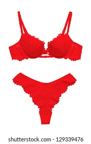 red bra panti