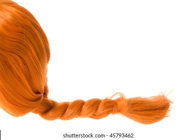 Red Braided Hair As Pippi Longstocking