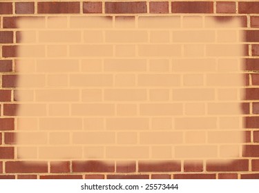 Red Brick Border Transparent Tan Copy Stock Photo (Edit Now) 25573444