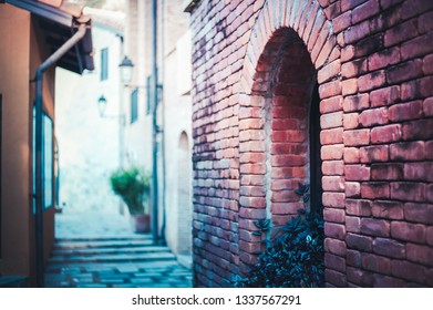 Red brick corner