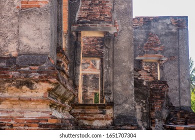 Red Brick Historical Site With Shadow