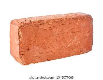 Red brick isolated on a white background - Shutterstock ID 1348077068
