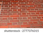 Red brick pavement pattern sidewalk