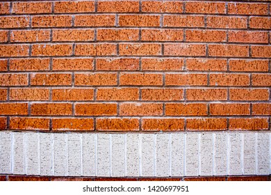 Red brick texture background close up 