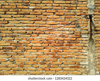 red brick wall