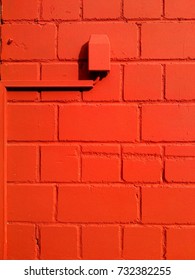 red brick wall