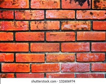 Red brick wall and background - Shutterstock ID 132606974