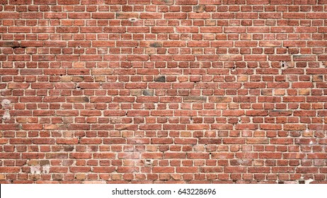 Red brick wall background