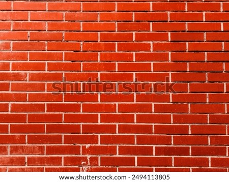 Red brick wall background, texture close up HD