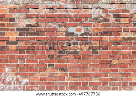 Red brick wall for background use