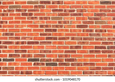 Red brick wall close up - texture wallpaper