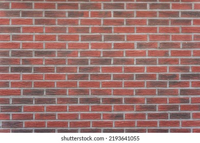 Red Brick Wall With Modern Mortar Joints