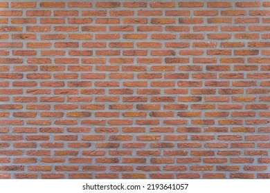 Red Brick Wall With Modern Mortar Joints