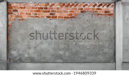 red brick wall plastering cement