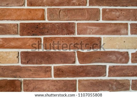 Red brick wall texture background