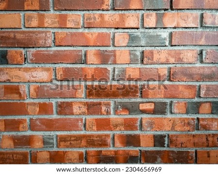 Red brick wall texture for background