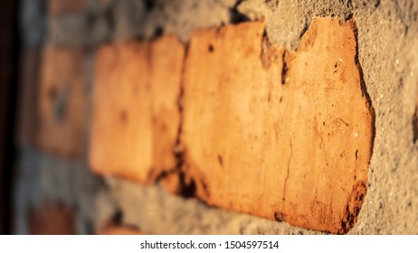 a red brick wall texture close up