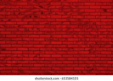 Red brick wall texture. Irregular grunge background. 