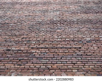 red brick wall texture useful as a background