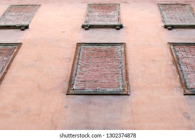 red brick window