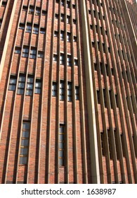 red bricks high building