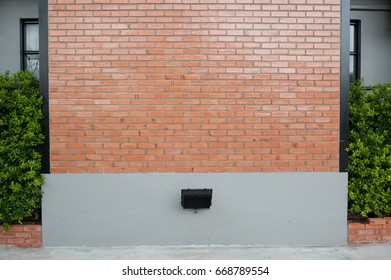 Red bricks wall .