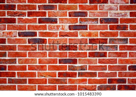 Red Brown Brick Wall Background