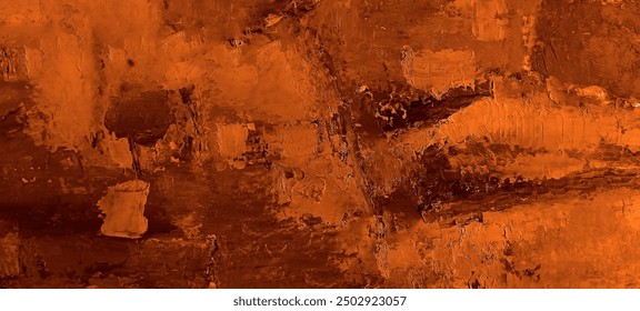 red brown gradient theme abstract hand drawn acrylic paint painting on canvas with large brush strokes art background. hand drawn artwork in modern style. Contemporary art in oil coarse paint strokes  - Powered by Shutterstock