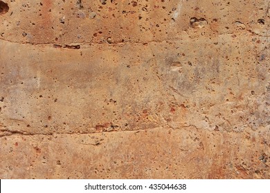 Red Brown Rammed Earth Wall