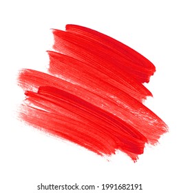 Red brush paint watercolor background. Abstract brush paint texture design acrylic stroke image. Perfect design for headline, logo and sale banner. 