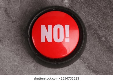 red button on a light background
