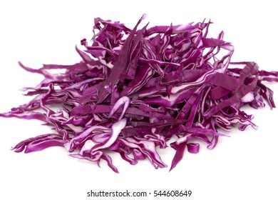 Red Cabbage On A White Background