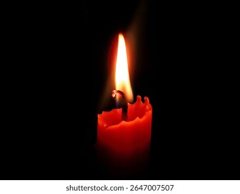 Red Candle Flame Sharp Focus - Powered by Shutterstock - Get 15% off with code: PIKWIZARD15