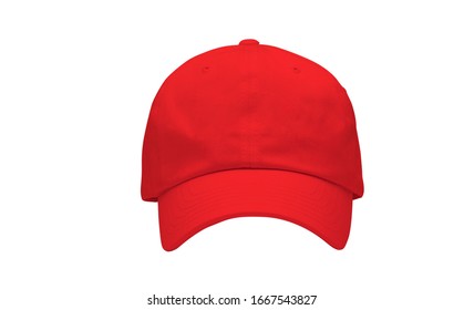 Red Cap Front With Nothing