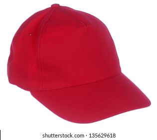 red baseball cap