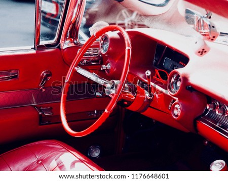 Red Car Cockpit