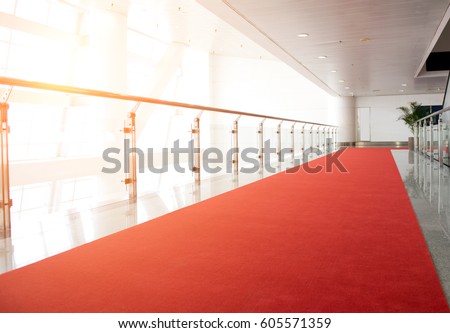 Red carpet way for a celebrity welcome.