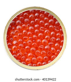 Red Caviar In Metal Tin