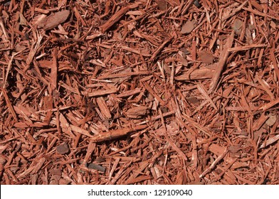 Red cedar wood chips background